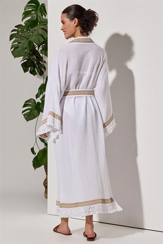 Naturel Detaylı Kimono