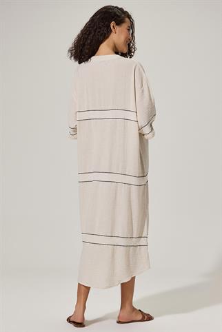 Naturel Hakim Yaka Elbise