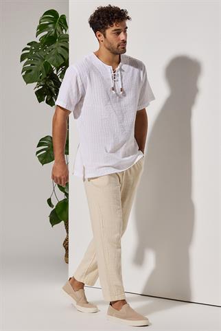 Naturel Şantuklu Erkek Pantolon