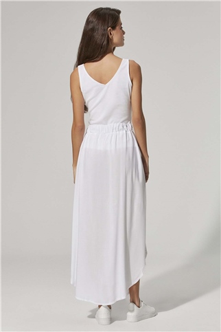 Uzun Cepli Beyaz Etek