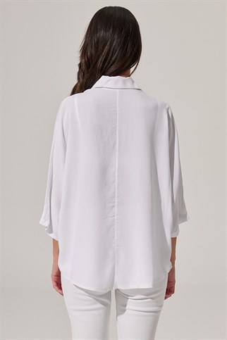 Long Sleeve, Lace Detailed Shirt