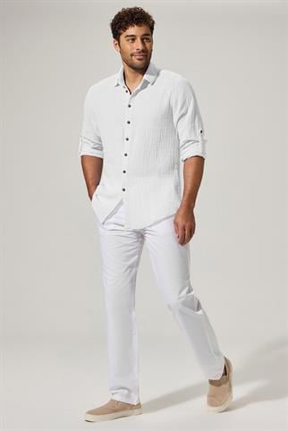 Uzun Kol Double Face Erkek Gömlek