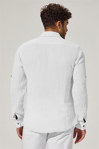 Uzun Kol Double Face Erkek Gömlek