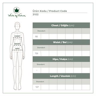 V Yaka V Sırt Beyaz Elbise