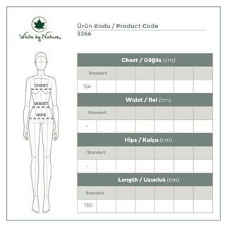 Zebra Desen Uzun Beyaz Kimono