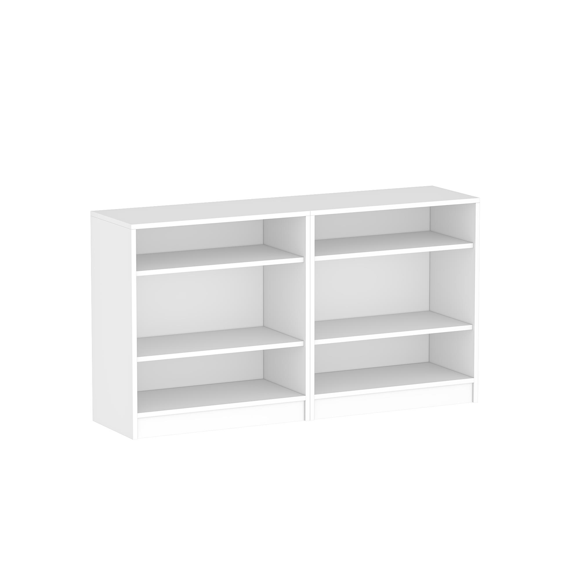 Dekorex DSD204-C-Beyaz 4 Kapaklı Camlı Dosya Dolabı