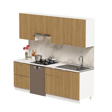 Dekorex Alba Serisi 240 Cm. Aspiratör Ve Çekmece Modüllü Haızr Mutfak Al-240asp-bc