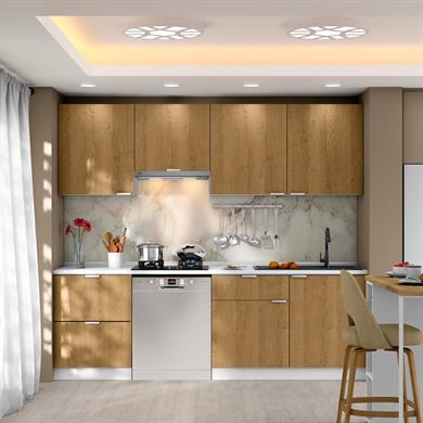 Dekorex Alba Serisi 240 Cm. Aspiratör Ve Çekmece Modüllü Haızr Mutfak Al-240asp-bc