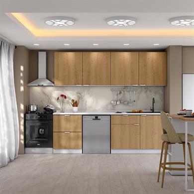 Dekorex Alba Serisi 240 Cm. Çekmece Modüllü Hazır Mutfak Al-240dav-bc