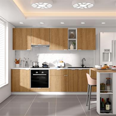 Dekorex Alba Serisi 270 Cm. Aspiratör Ve Fırın Modüllü Hazır Mutfak Al-270asp