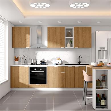 Dekorex Alba Serisi 270 Cm. Fırın Modüllü Hazır Mutfak Al-270dav