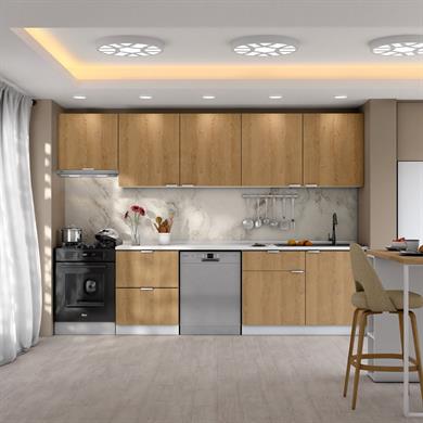 Dekorex Alba Serisi 300 Cm Aspiratör Ve Çekmece Modüllü Hazır Mutfak Al-300asp-bc