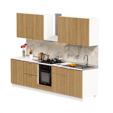 Dekorex Alba Serisi 300 Cm. Fırın Ve Çekmece Modüllü Hazır Mutfak Al-300dav-c