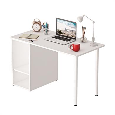 Dekorex CLM110-Beyaz Kapaklı Kesonlu Çalışma Masası