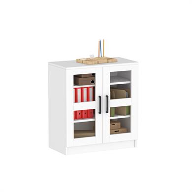 Dekorex DSD104-C-Beyaz 2 Cam Kapaklı Dosya Dolabı