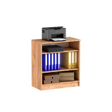 Dekorex DSD104C-Ceviz 2 Cam Kapaklı Ceviz Dosya Dolabı