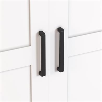 Dekorex DSD204K-Beyaz 4 Kapaklı Camlı Dosya Dolabı