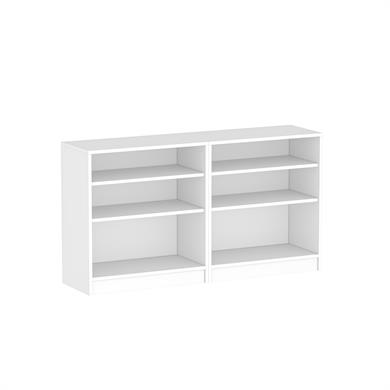 Dekorex DSD204K-Beyaz 4 Kapaklı Camlı Dosya Dolabı