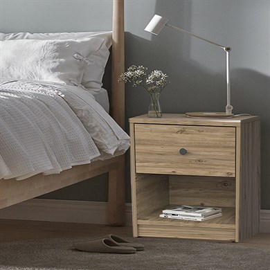 Dekorex Kmd110-Ceviz Tek Çekmeceli Komodin