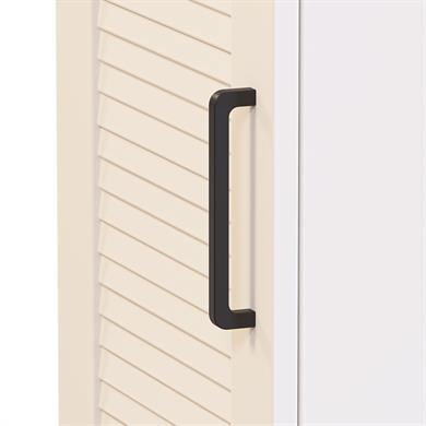 Dekorex MNT120-Beyaz Tek Panjur Kapaklı Gardırop
