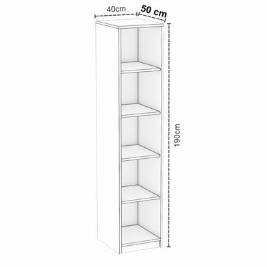 Dekorex MNT120-Beyaz Tek Panjur Kapaklı Gardırop