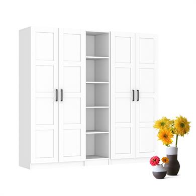 Dekorex MNT511-B 4 Kapaklı Gardırop Beyaz