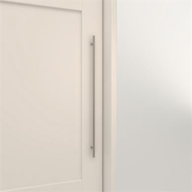 Dekorex SRG231-4-Beyaz 3 Kapaklı 4 Çekmeceli Sürgülü Gardırop