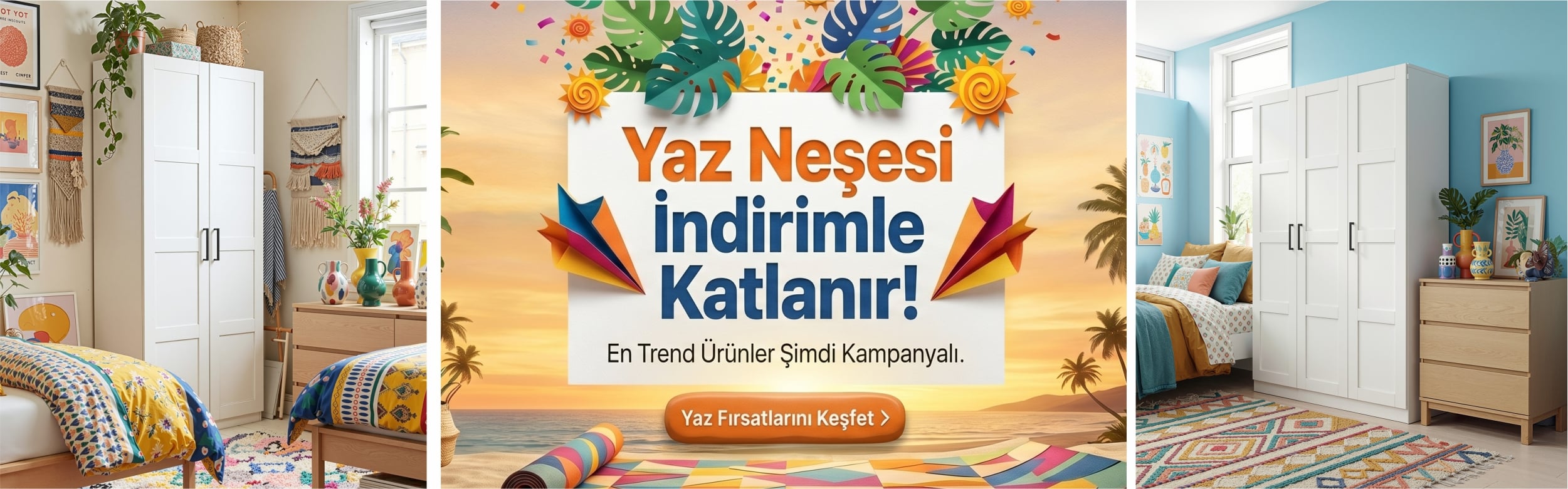 Dekorex gardırop modellerinde bahar indirimleri