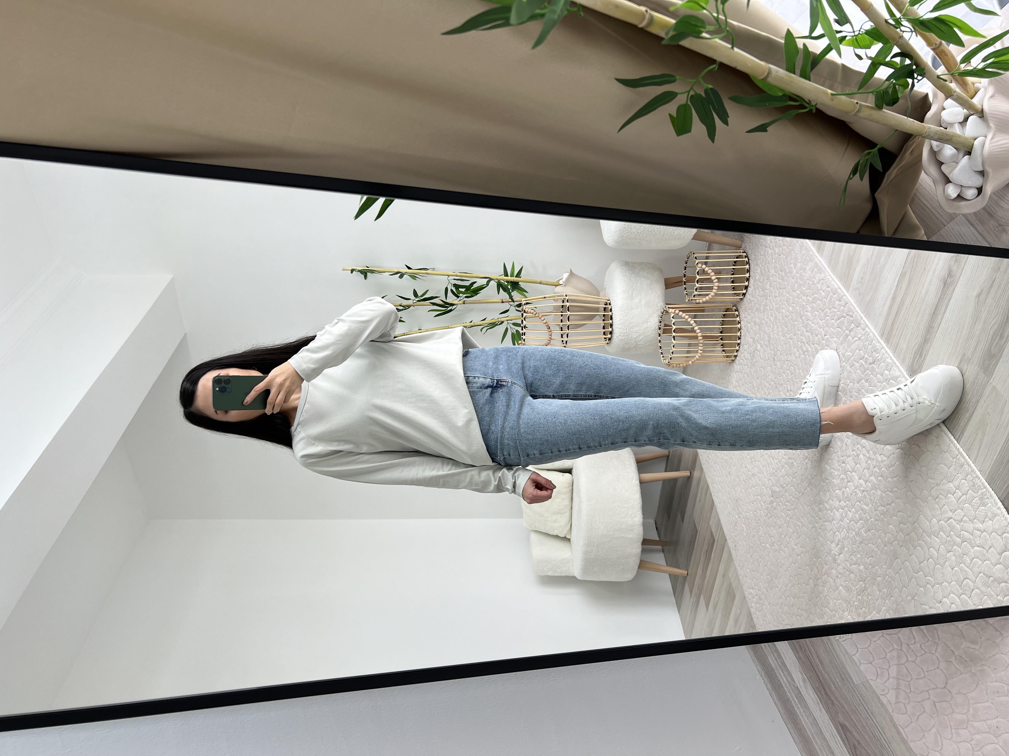 Bej Bisiklet Yaka Basic Badi