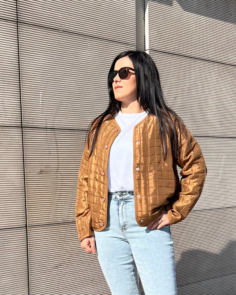 Camel Çıt Çıt Düğme Detaylı 