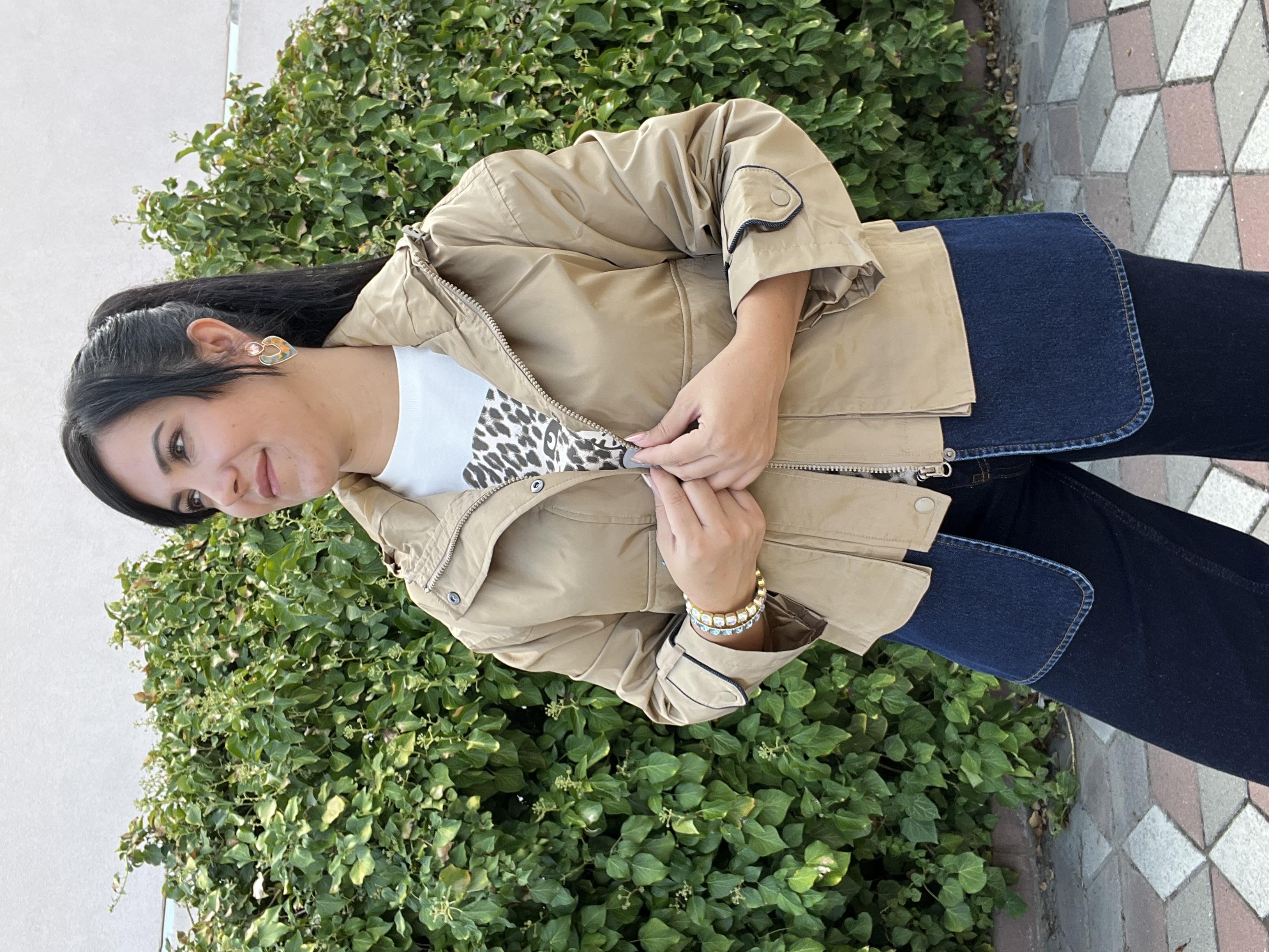 Jean Detaylı Tasarım Trençkot