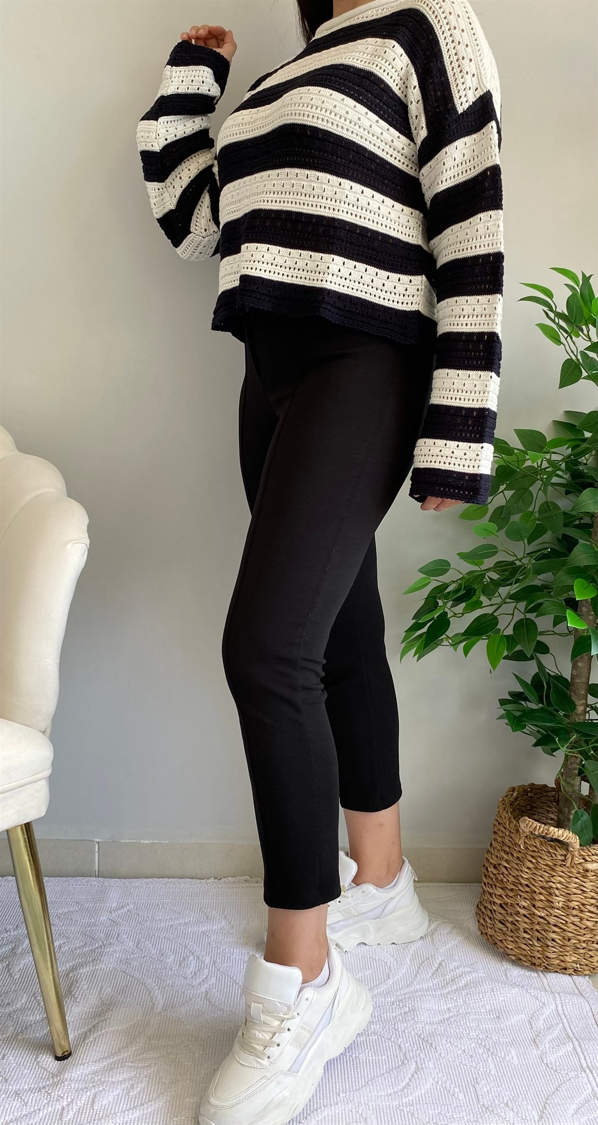 Siyah Arvin Pantolon