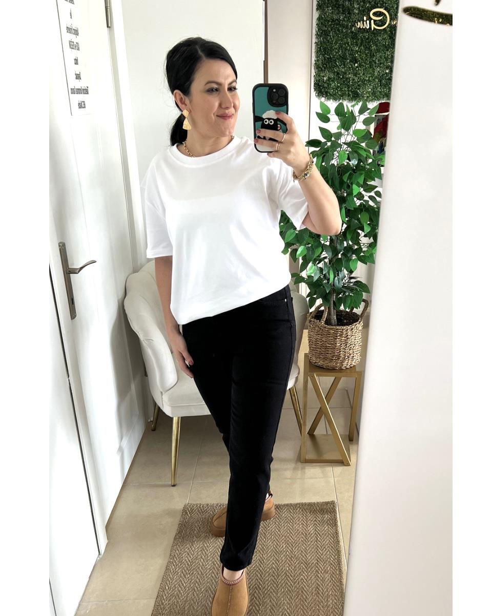 SİYAH PUSH UP JEAN PANTOLON