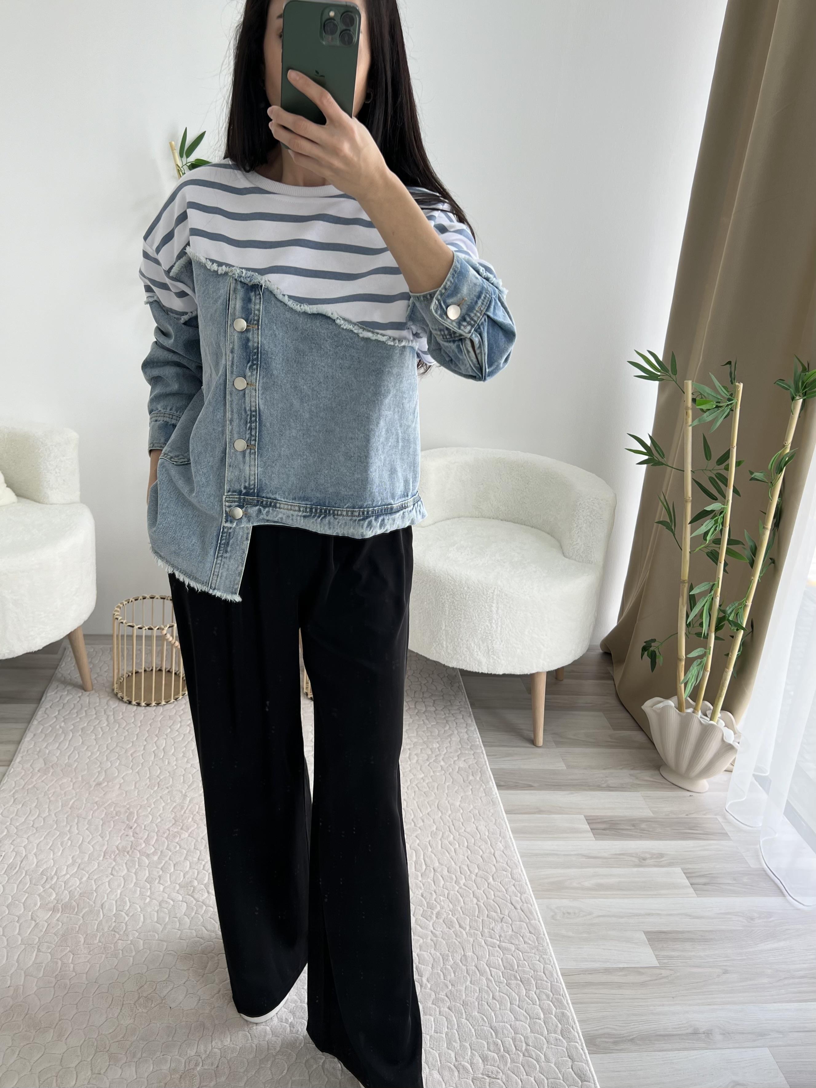 TWİST MODEL  MAVİ SWEAT 