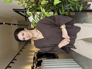 Kahverengi Tek Düğme Kimono Gömlek