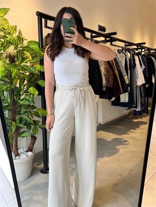 Taş Modal Arka Beli Lastikli Pantolon