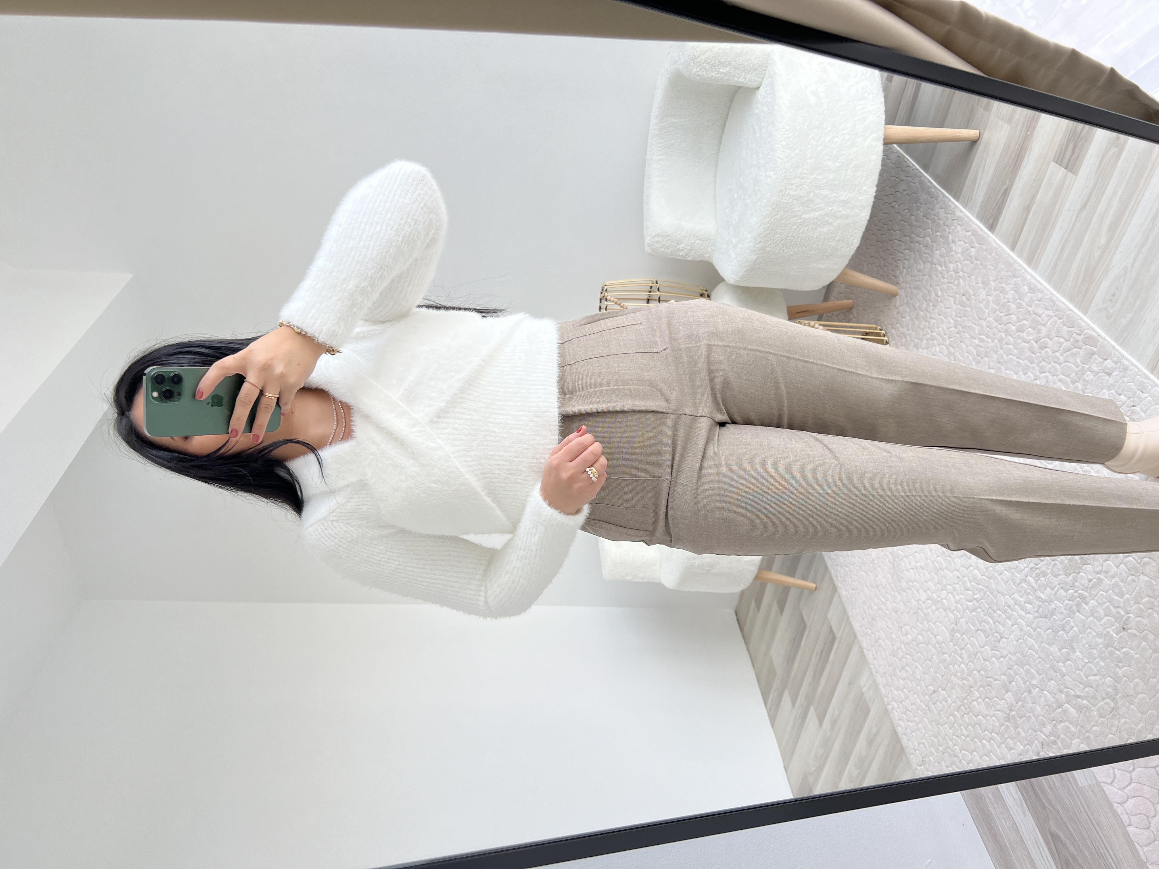 Dilvin Krem Dokulu Kazak