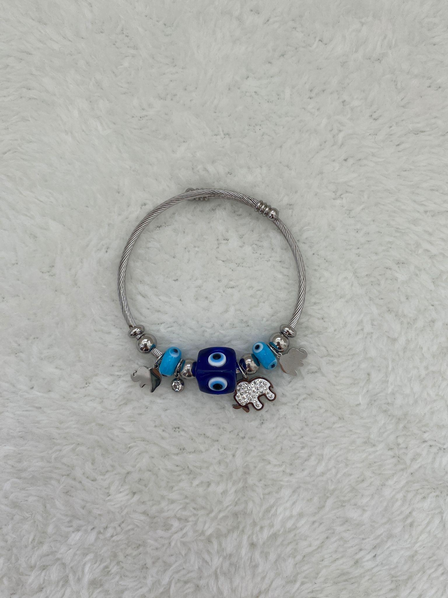 FİL FİGÜRLÜ ÇELİK PANDORA BİLEKLİK