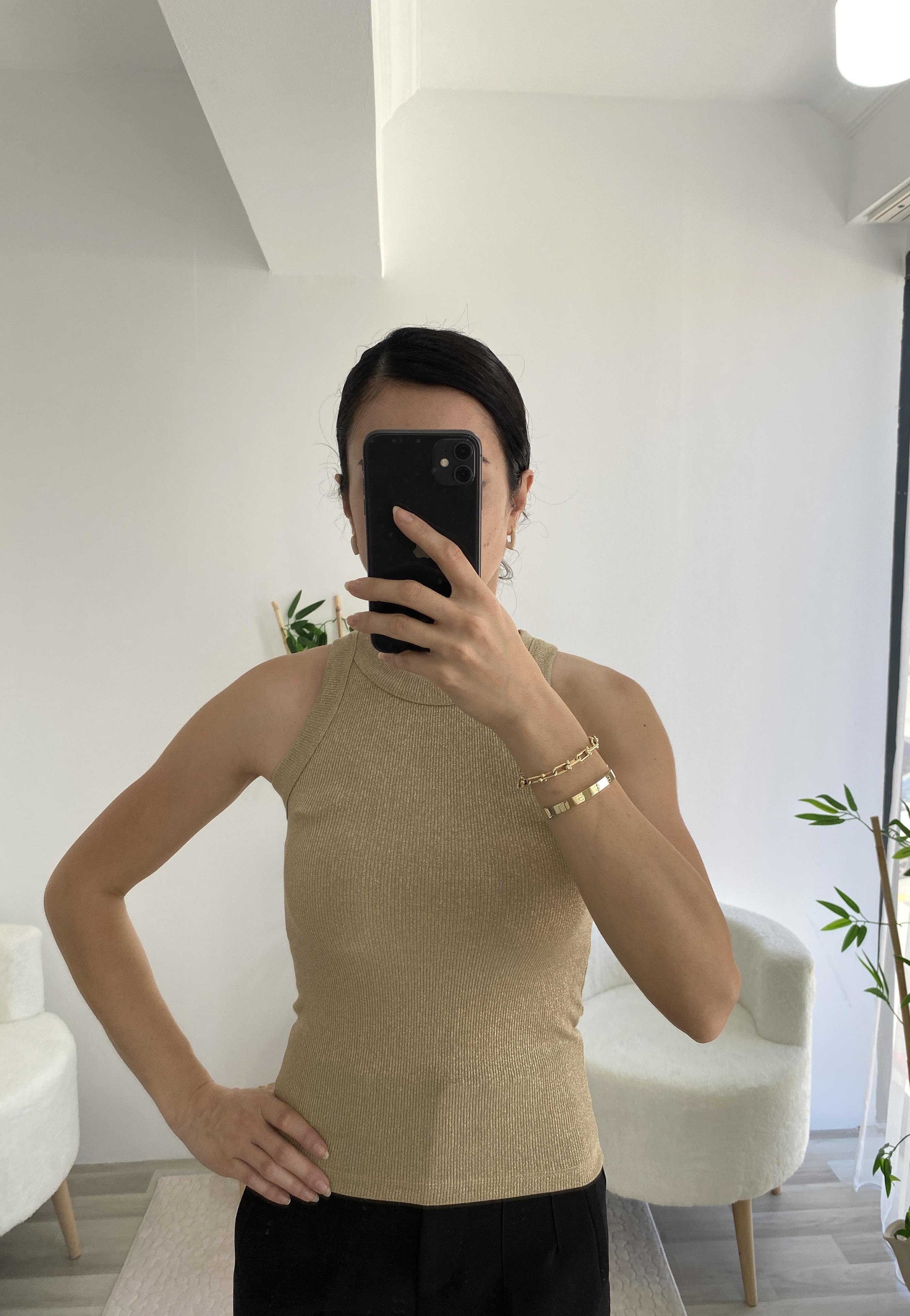 Gold Sim Geçişli Atlet Badi