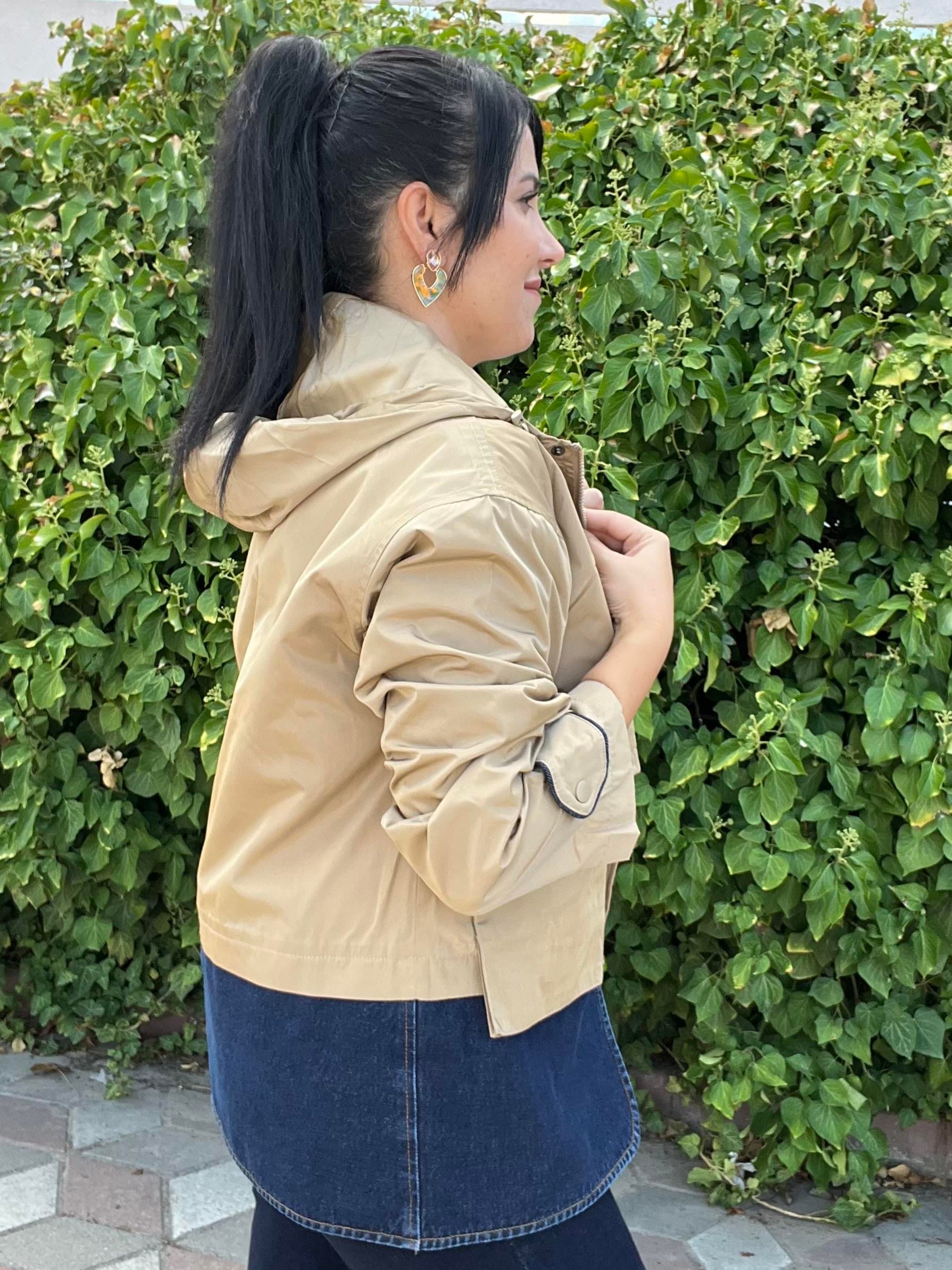 Jean Detaylı Tasarım Trençkot