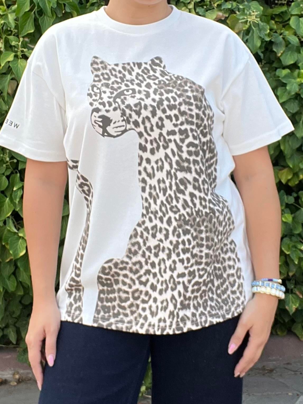 Leopar Desen Premium Tişört