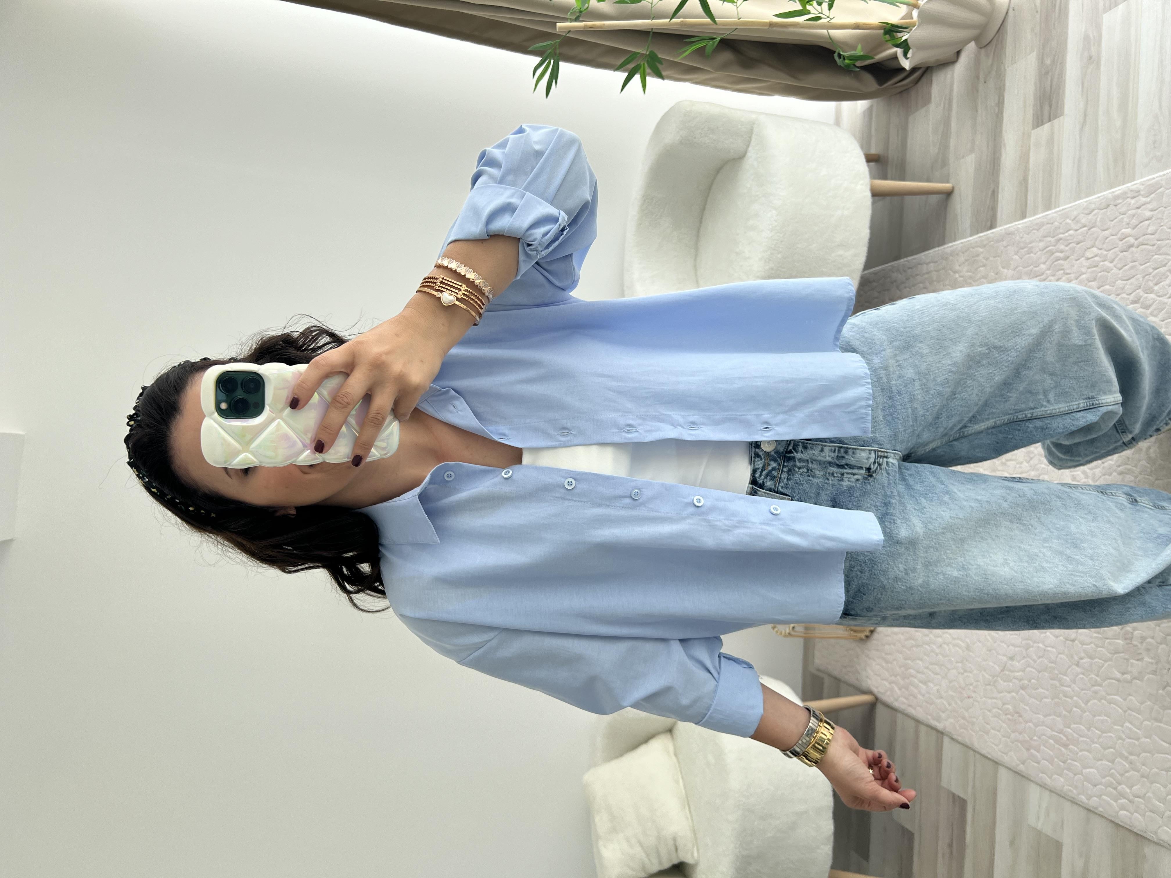 MAVİ BASİC GÖMLEK