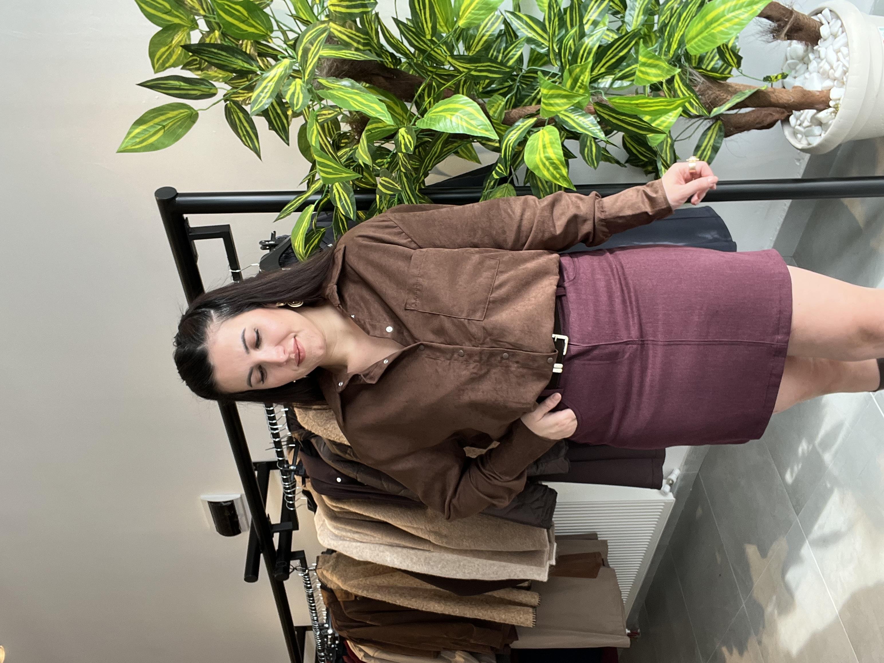 Mürdüm Kemerli Jean Etek