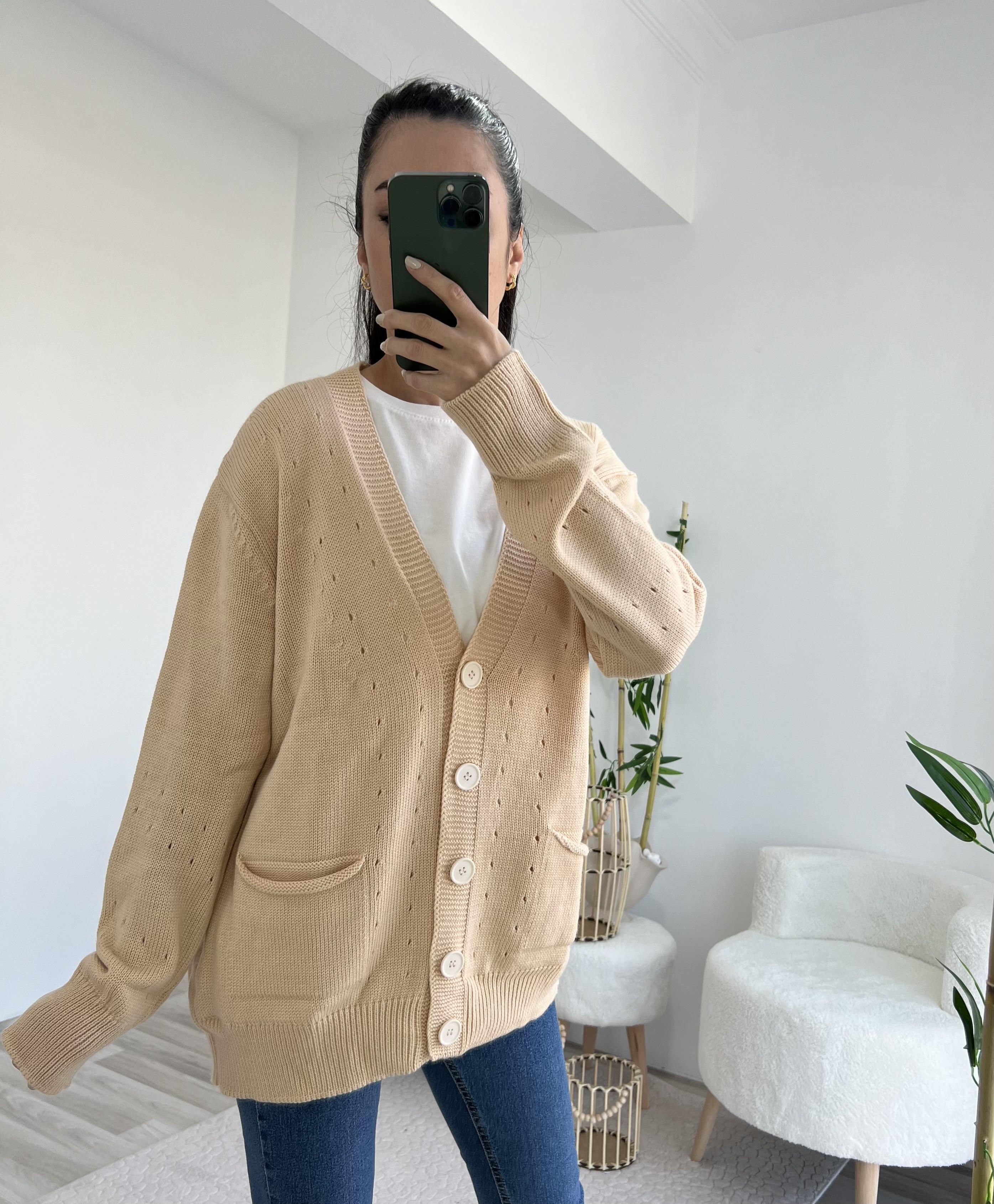 Nude Oversıze Hırka 