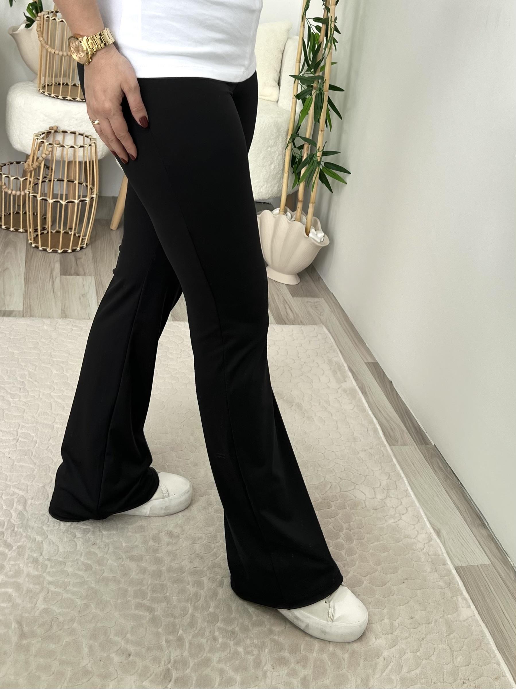 Siyah İspanyol Paça Tayt