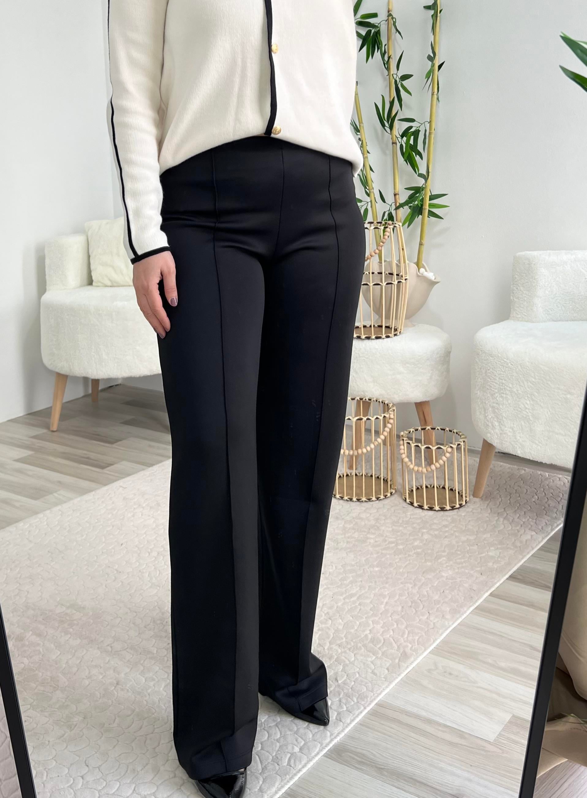 Siyah Modal Kumaş Pantolon 