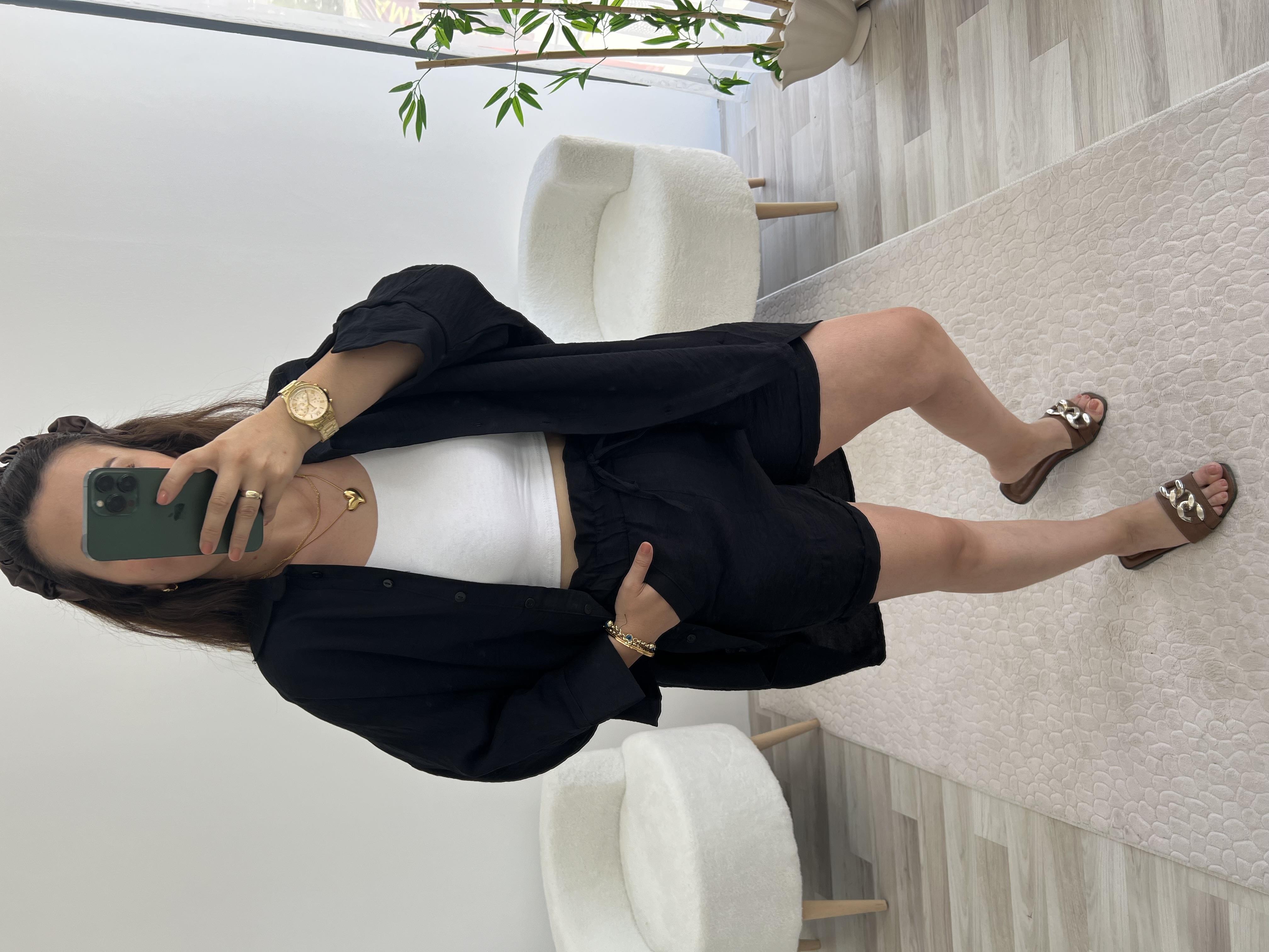 SİYAH ŞORTLU TAKIM