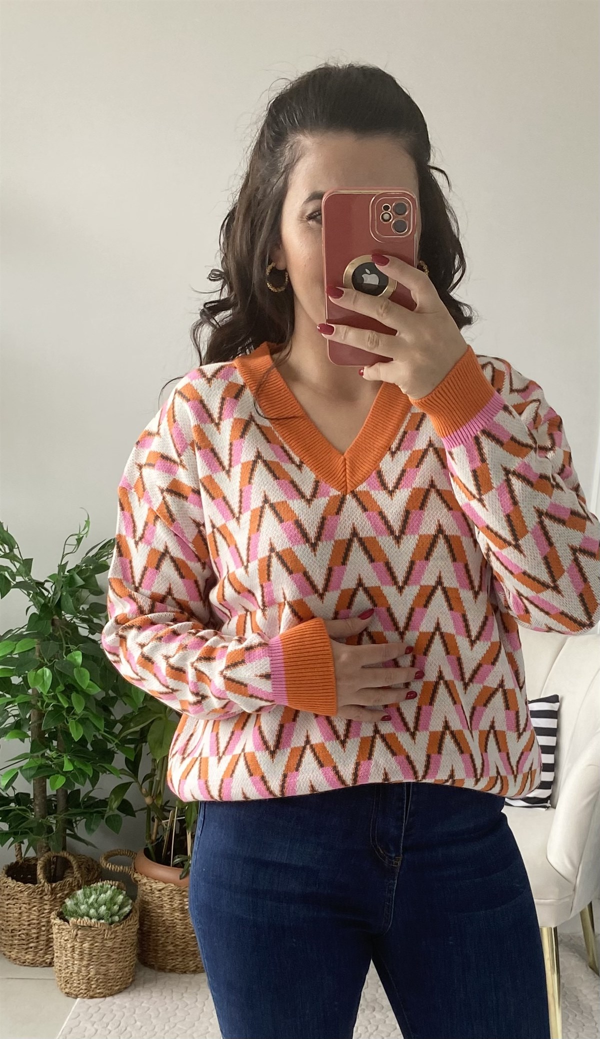 V YAKA TURUNCU KAZAK