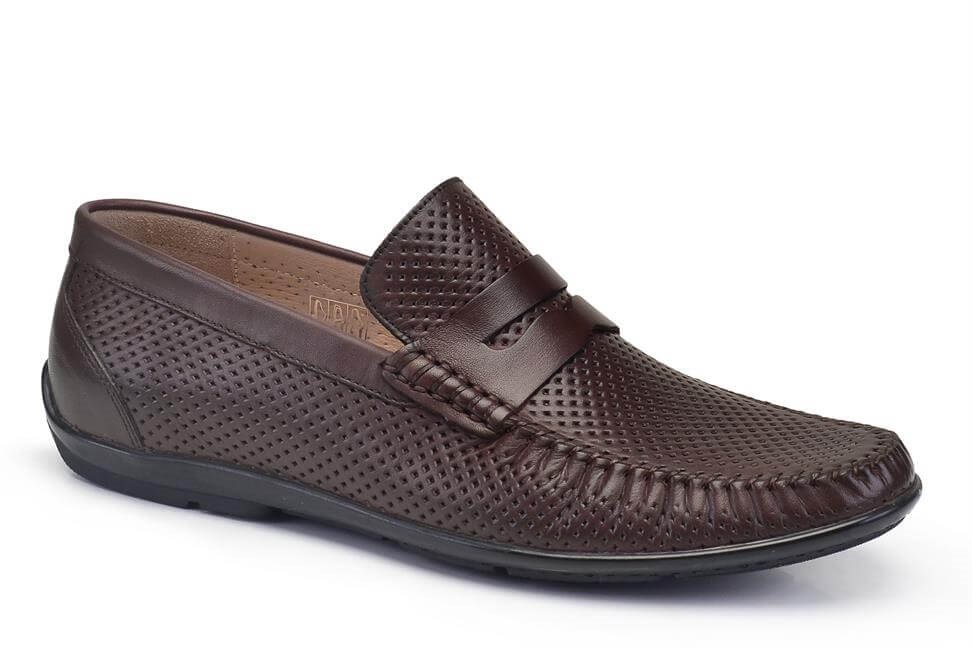 Kahverengi Yazlık Loafer Erkek Günlük Ayakkabı