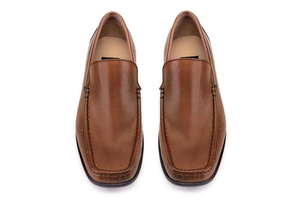 Taba Bağcıksız Günlük Loafer Erkek Ayakkabı